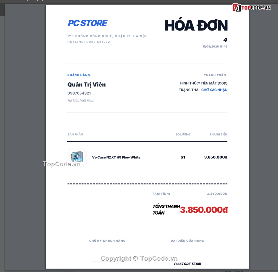 Web bán máy tính,Website php,Website bán linh kiện máy tính